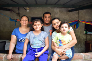Eine Familie in El Salvador